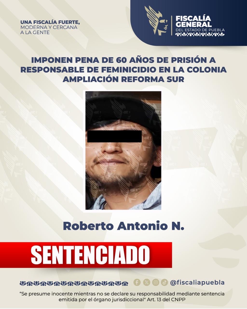 En Tulcingo, aprehende Fiscalía a hombre por homicidio calificado