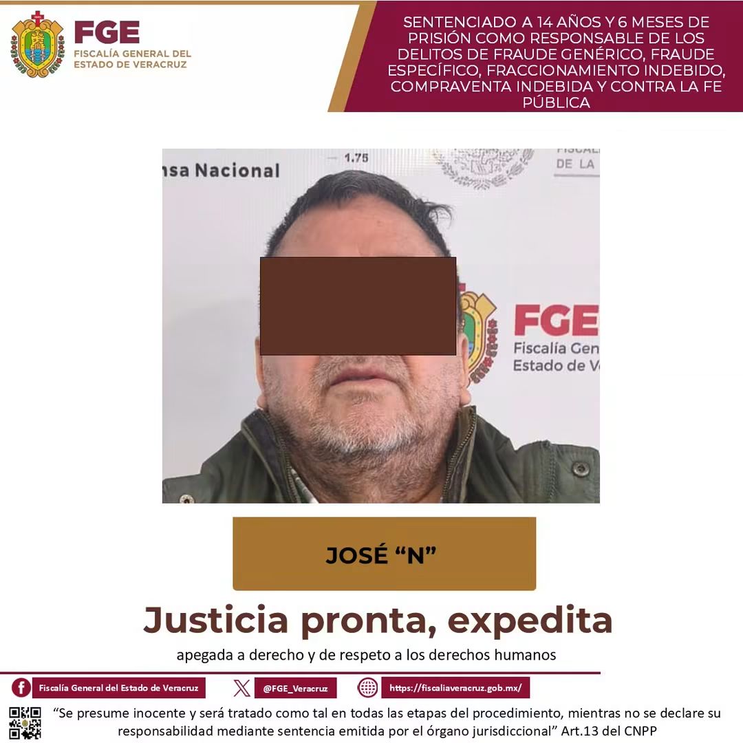 𝗘𝘅𝗻𝗼𝘁𝗮𝗿𝗶𝗼 𝗱𝗲 𝗙𝗼𝗿𝘁𝗶𝗻 𝗿𝗲𝗰𝗶𝗯𝗲 𝘀𝗲𝗻𝘁𝗲𝗻𝗰𝗶𝗮 𝗱𝗲 𝟭𝟰 𝗮𝗻𝗼𝘀 𝘆 𝟲 𝗺𝗲𝘀𝗲𝘀 𝗱𝗲 𝗽𝗿𝗶𝘀𝗶𝗼𝗻 𝗽𝗼𝗿 𝘃𝗲𝗻𝘁𝗮 𝗶𝗿𝗿𝗲𝗴𝘂𝗹𝗮𝗿 𝗱𝗲 𝗹𝗼𝘁𝗲𝘀 𝗲𝗻 𝗔𝘁𝘇𝗮𝗰𝗮𝗻