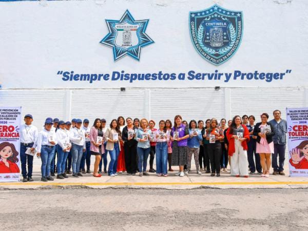 Policía Auxiliar y Secretaría de las Mujeres suman esfuerzos contra el acoso