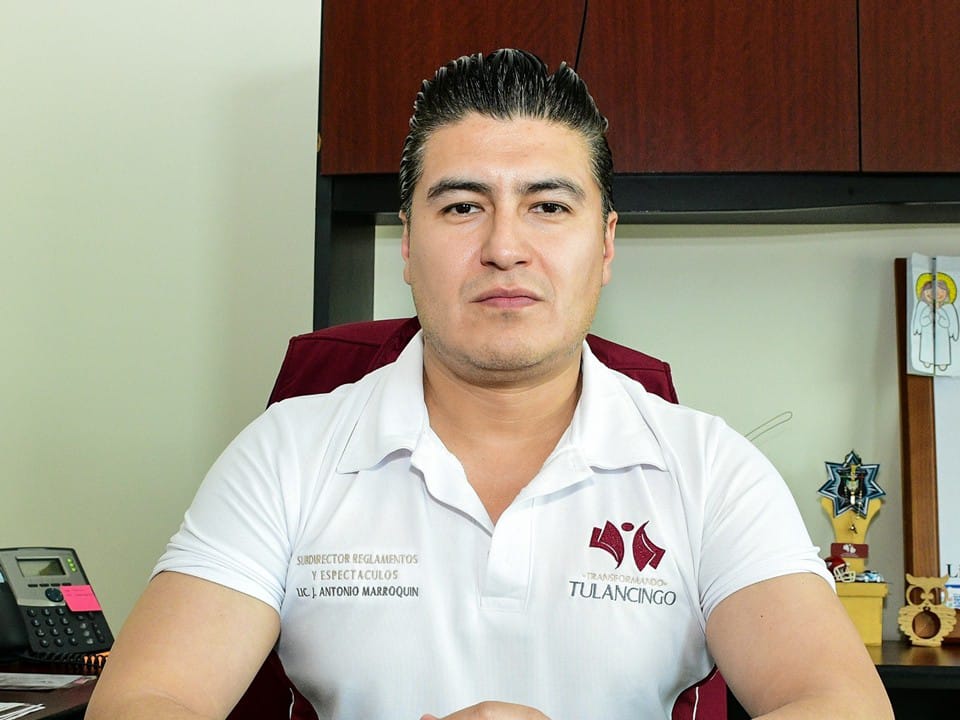 Juan Antonio Marroquín Ramos asume la Dirección de Reglamentos y Espectáculos de Tulancingo